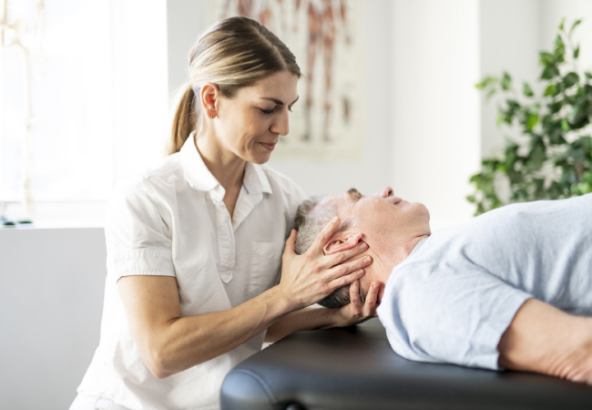 A man Struggling With Neck Pain? Physical Therapy Can Help!